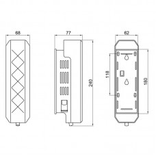 Диспенсер для мыла Qtap Pohodli DM350WP1 White (Pobut)