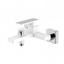 Смеситель для ванны Qtap Gemini (c душевым гарнитуром) QTGEM259CRW45683 Chrome/White