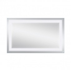 Зеркало Qtap Mideya Quadro 1000х600 с LED-подсветкой кнопочный выключатель, Reverse QT2078141870100W