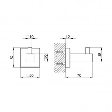 Крючок Qtap Crow QTHCK1101103C Chrome (Háček)