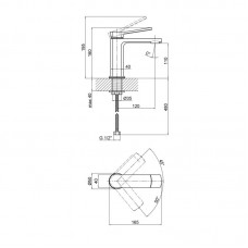 Смеситель для раковины Qtap Slavonice QTSLV1042103C Chrome