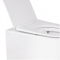 Унитаз напольный Qtap Swan безободковый с сиденьем Soft-close QT16223178W