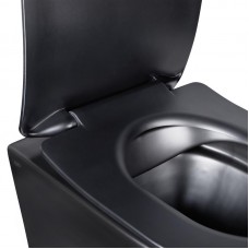 Унитаз подвесной Qtap Robin New безободковый с сиденьем Soft-close QT1333046ENRMB