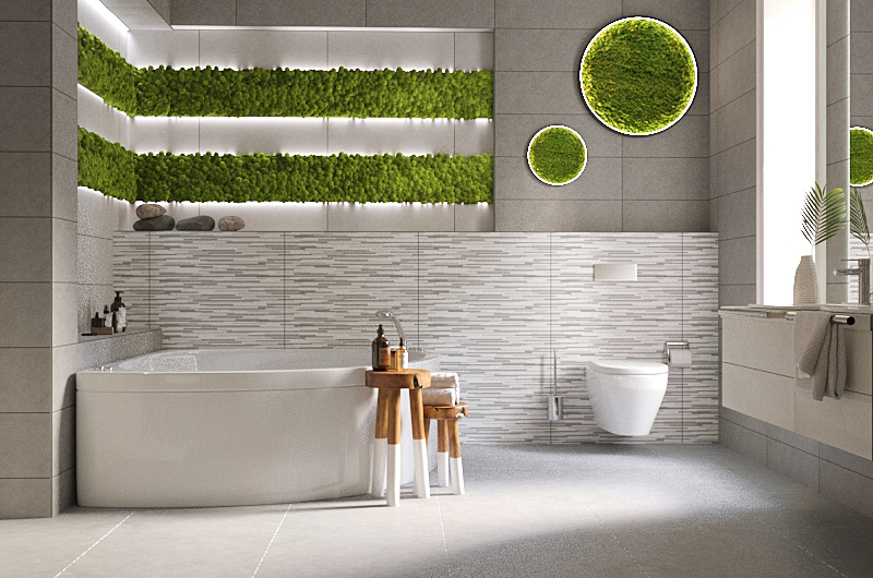 Современный дизайн 2021 в оформлении ванной комнаты.